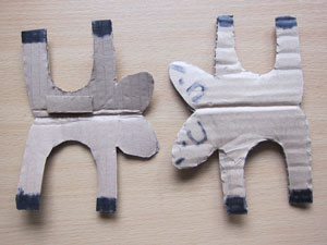 Shape for cutting out sheep